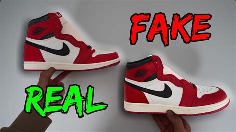 nike air jordan fake vs real|jordan 1 lost and found real.